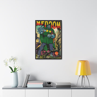 MF DOOM - Hip Hop Comics - Gallery Canvas Wraps, Vertical Frame