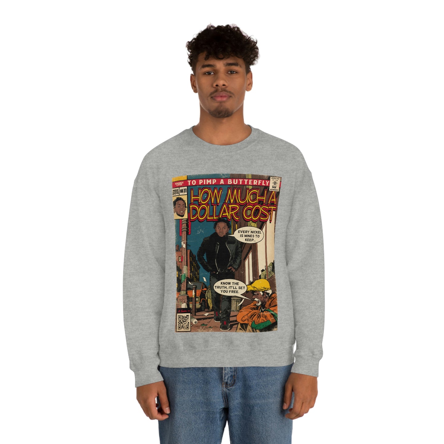 Kendrick Lamar- How Much A Dollar Cost- Unisex Heavy Blend™ Crewneck Sweatshirt