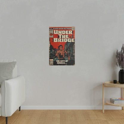 Red Hot Chili Peppers- Under The Bridge - Matte Canvas, Stretched, 0.75"