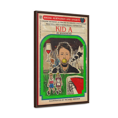 Radiohead- Kid A - Gallery Canvas Wraps, Vertical Frame