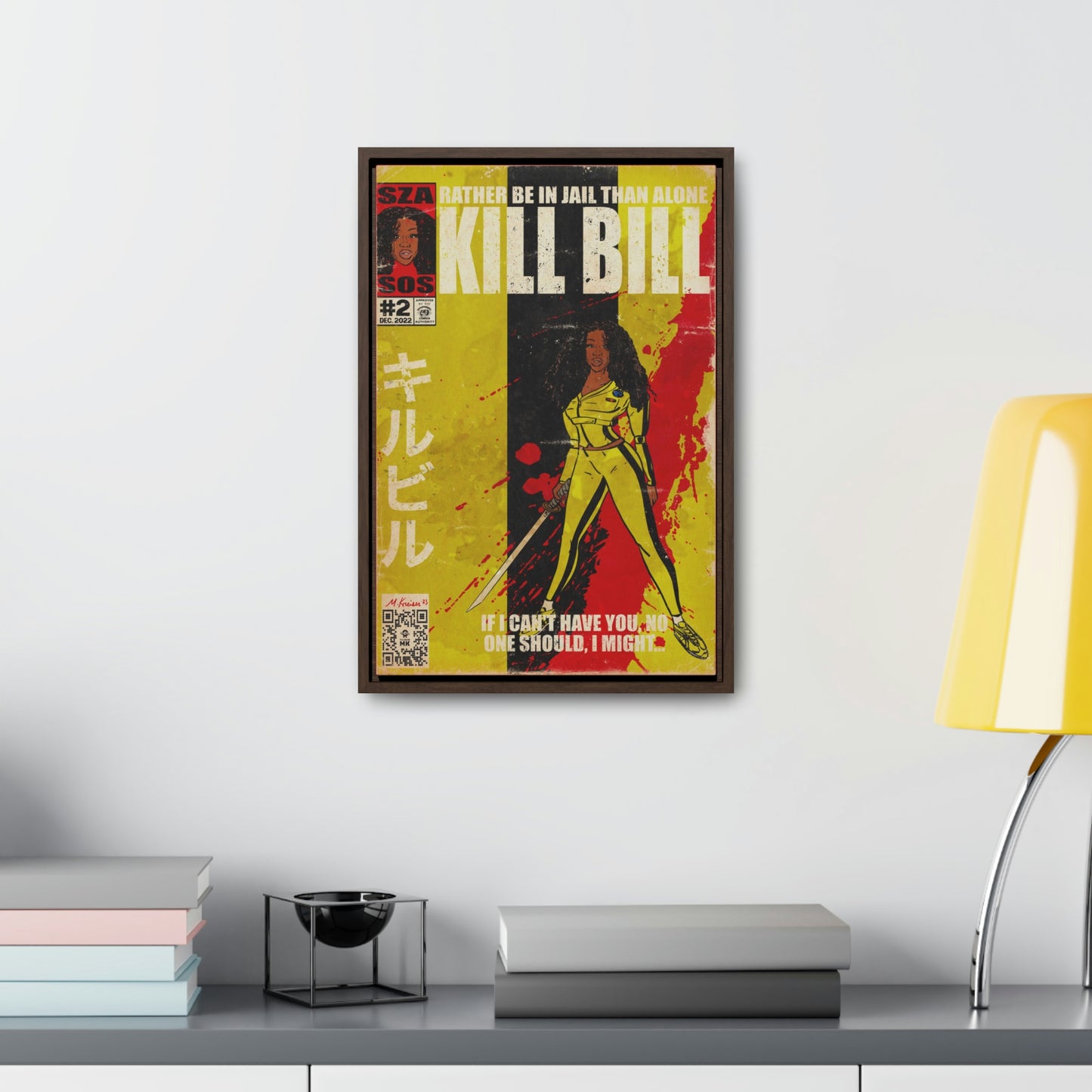 SZA - Kill Bill - Gallery Canvas Wraps, Vertical Frame