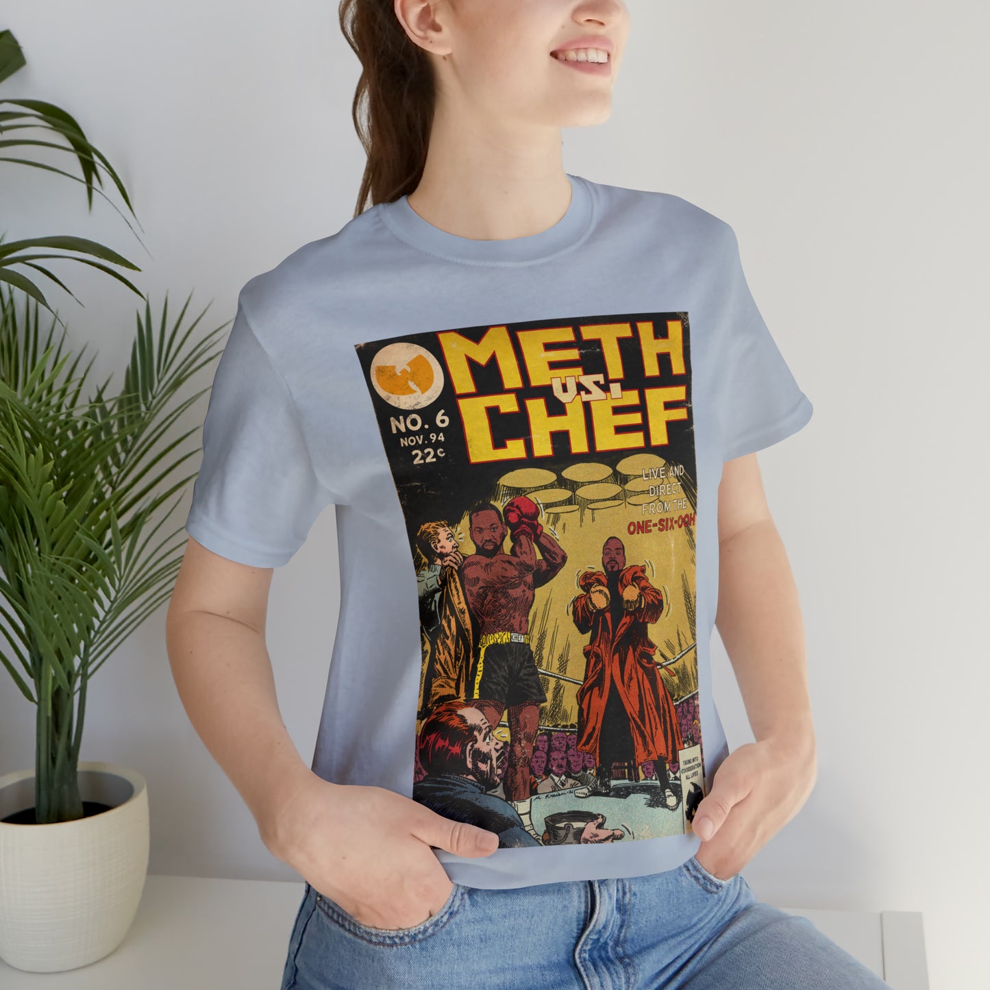 Meth vs. Chef - Wu-Tang - Unisex Jersey Short Sleeve Tee