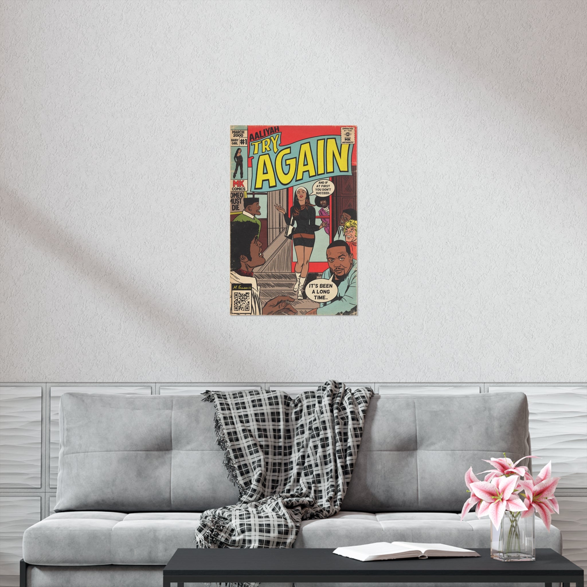 Try Again - Vertical Matte Poster