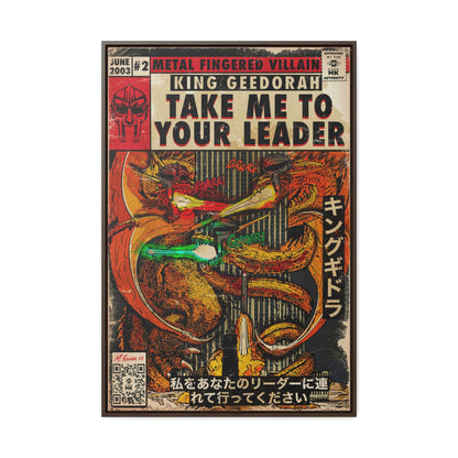MF DOOM - King Geedorah- Take Me To Your Leader -  Gallery Canvas Wraps, Vertical Frame
