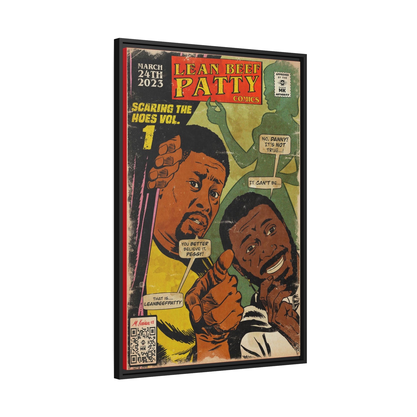 Danny Brown & JPEGMAFIA - Lean Beef Patty - Matte Canvas, Black Frame