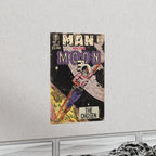 Man On The Moon 3 -Vertical Matte Poster