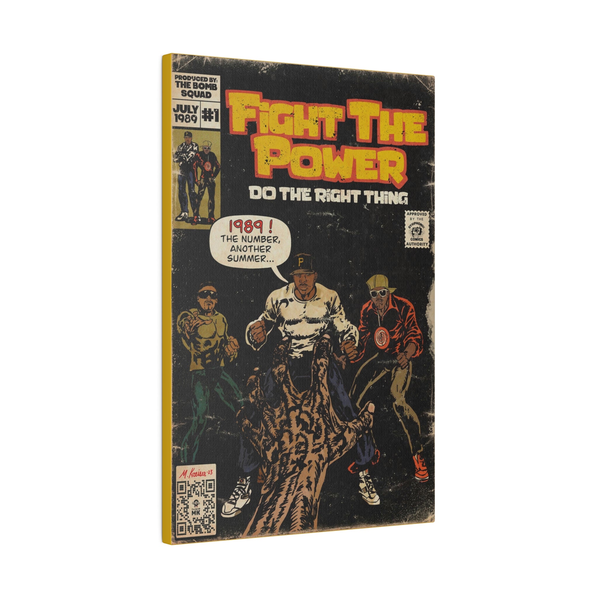 Fight The Power -  Matte Canvas, Stretched, 0.75"