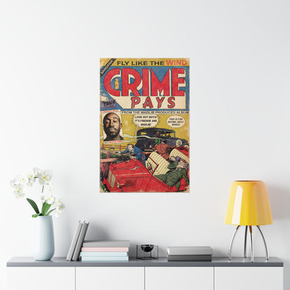Freddie Gibbs - Crime Pays - Madlib - Vertical Matte Poster