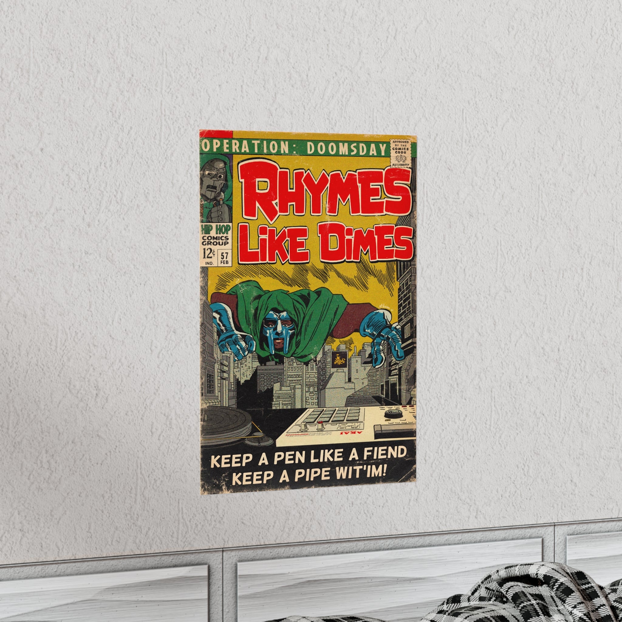 Rhymes Like Dimes - Vertical Matte Poster