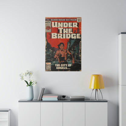 Red Hot Chili Peppers- Under The Bridge - Matte Canvas, Stretched, 0.75"