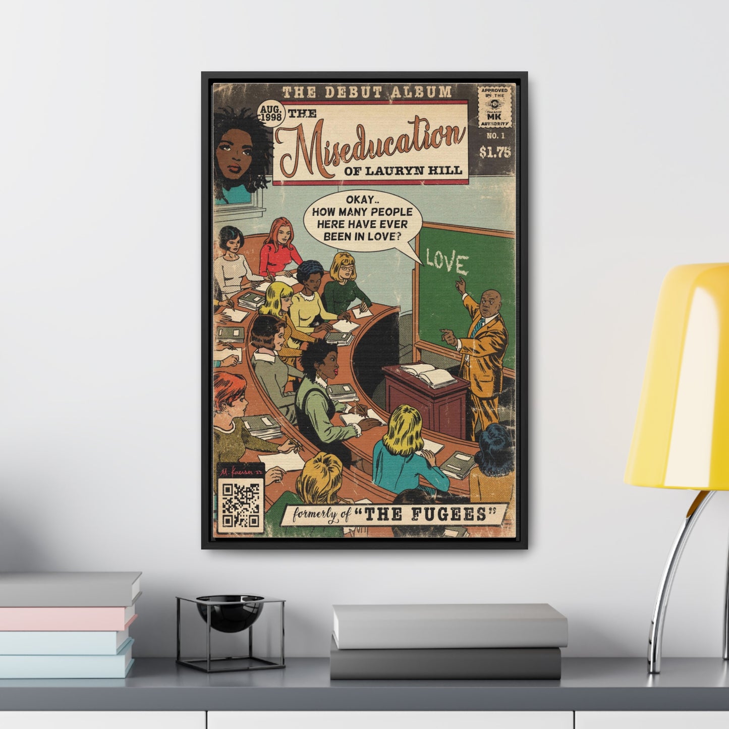 Lauryn Hill - The Miseducation of … - Gallery Canvas Wraps, Vertical Frame
