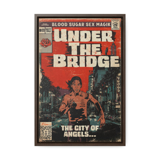 Red Hot Chili Peppers- Under The Bridge - Gallery Canvas Wraps, Vertical Frame