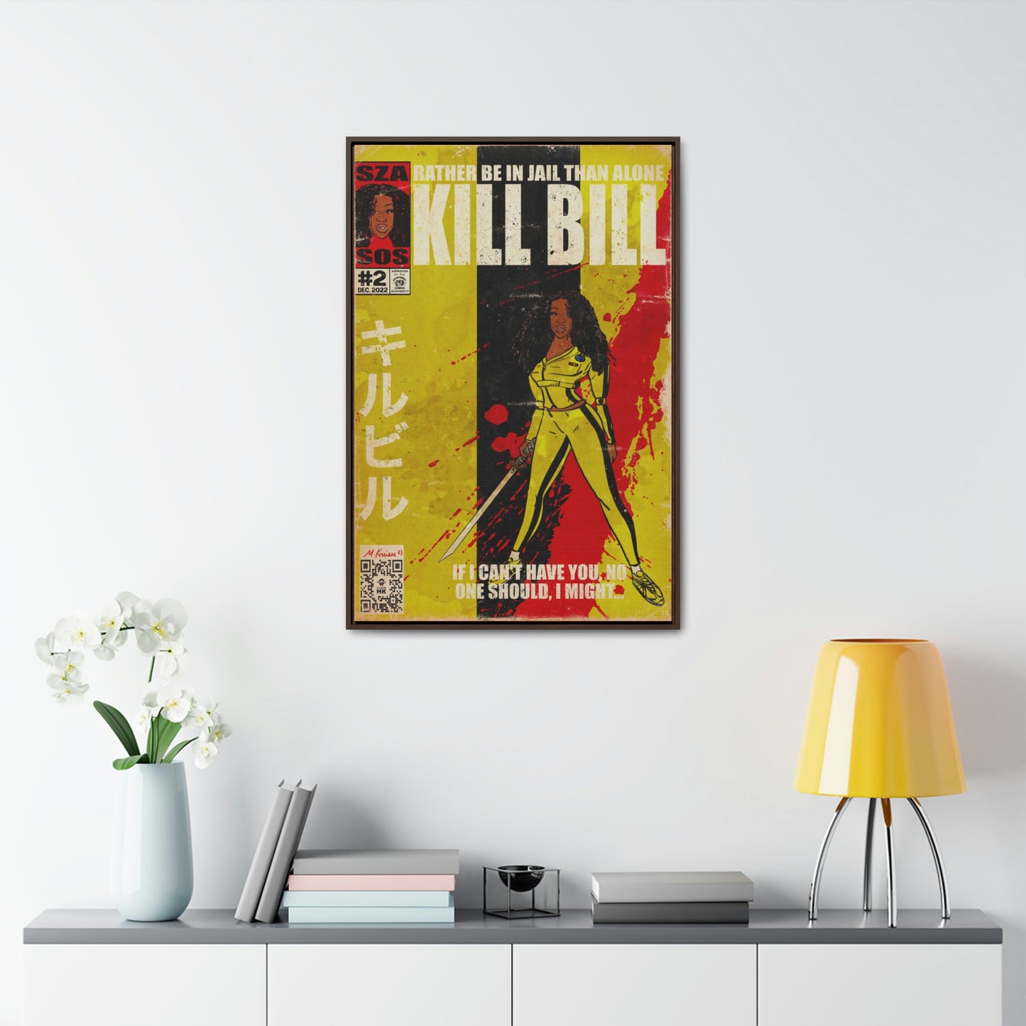 SZA - Kill Bill - Gallery Canvas Wraps, Vertical Frame