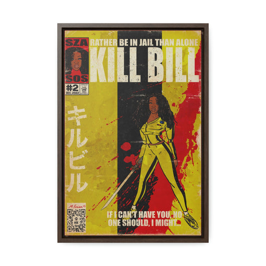 SZA - Kill Bill - Gallery Canvas Wraps, Vertical Frame