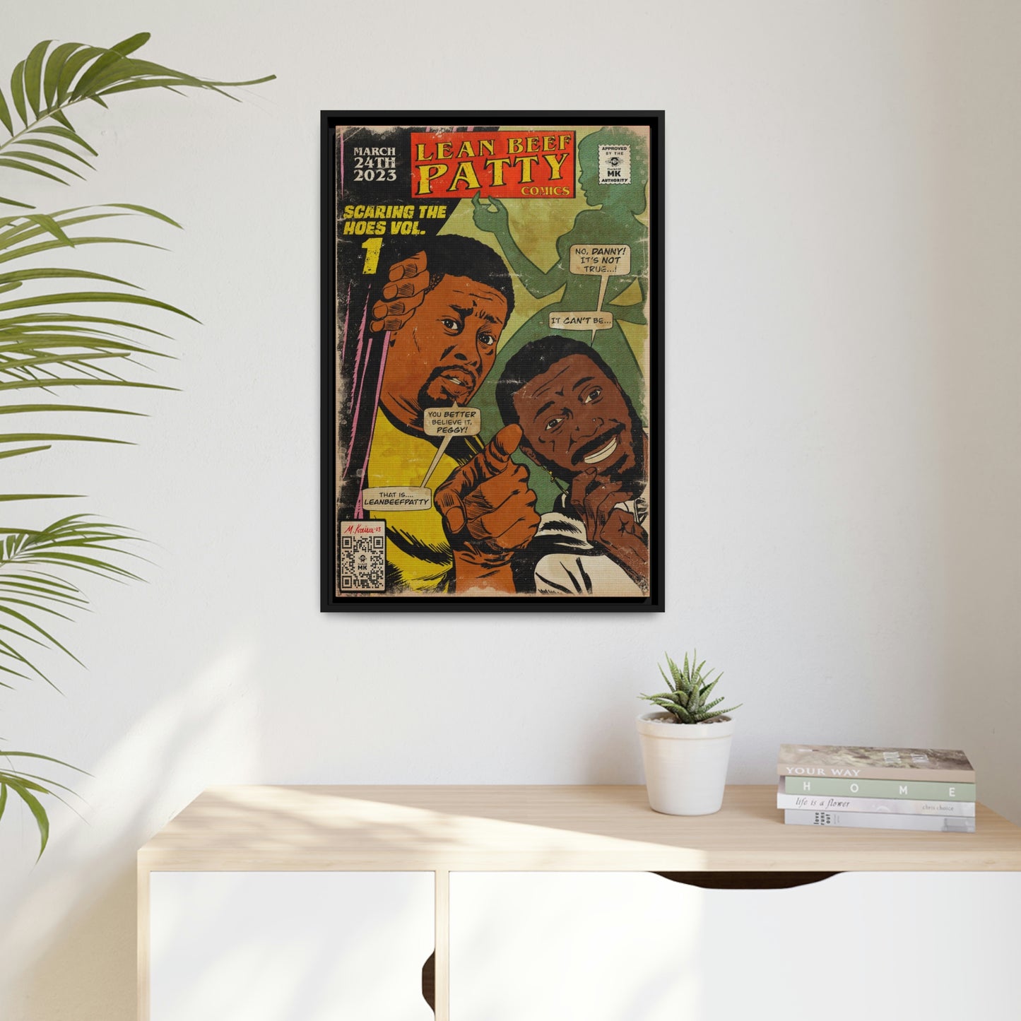 Danny Brown & JPEGMAFIA - Lean Beef Patty - Matte Canvas, Black Frame