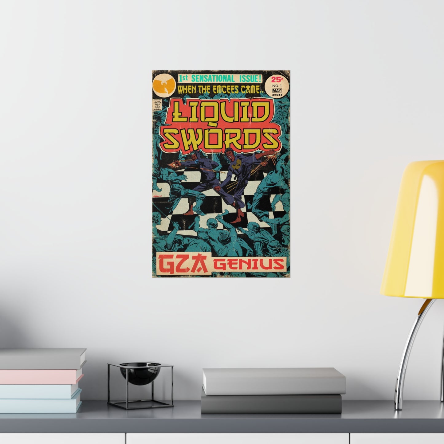 GZA/Genius - Liquid Swords - Wu-Tang - Vertical Matte Poster