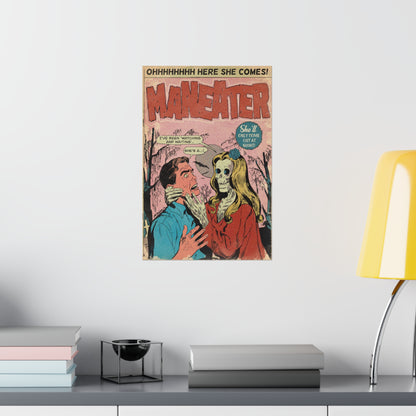 Hall & Oates - Maneater- Vertical Matte Poster