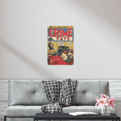 Freddie Gibbs - Crime Pays - Madlib - Vertical Matte Poster