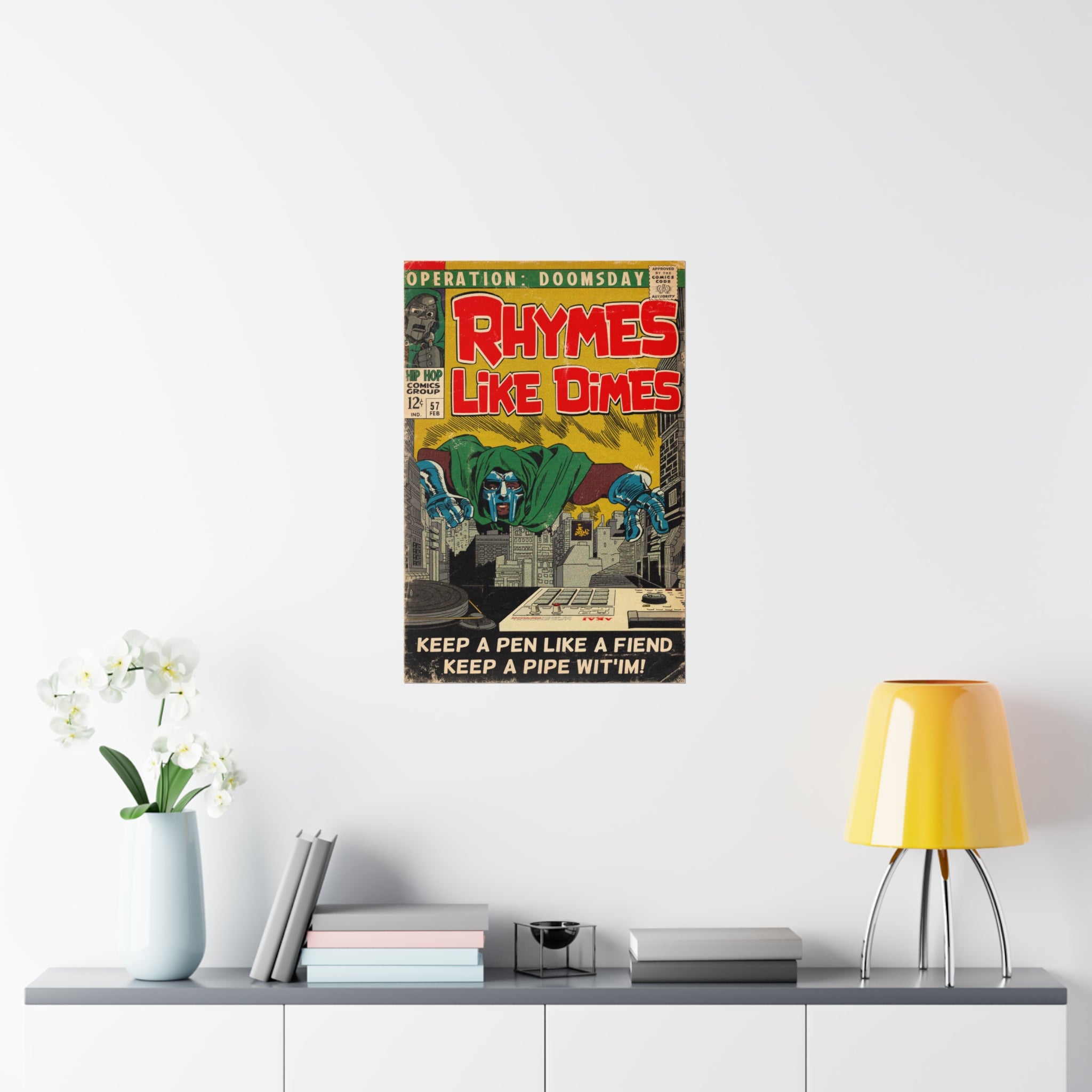 Rhymes Like Dimes - Vertical Matte Poster