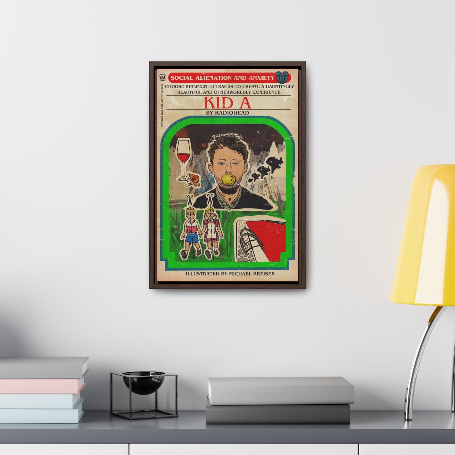 Radiohead- Kid A - Gallery Canvas Wraps, Vertical Frame