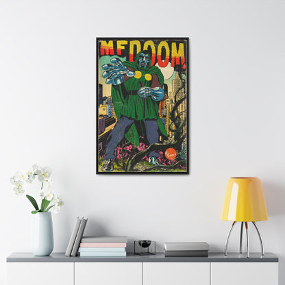 MF DOOM - Hip Hop Comics - Gallery Canvas Wraps, Vertical Frame