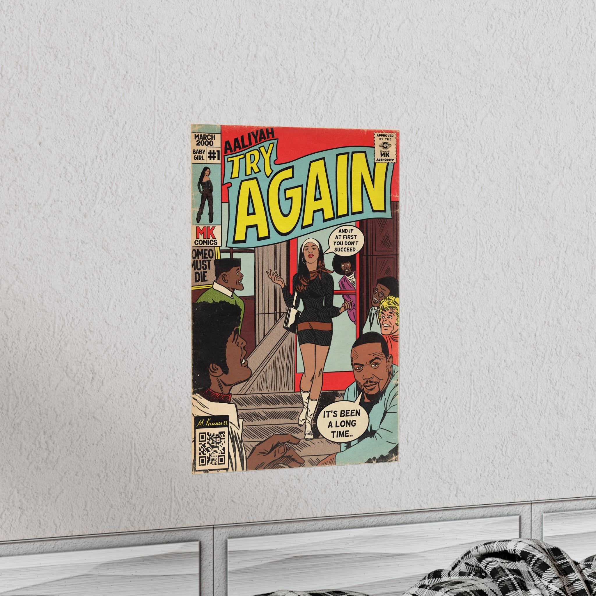 Try Again - Vertical Matte Poster