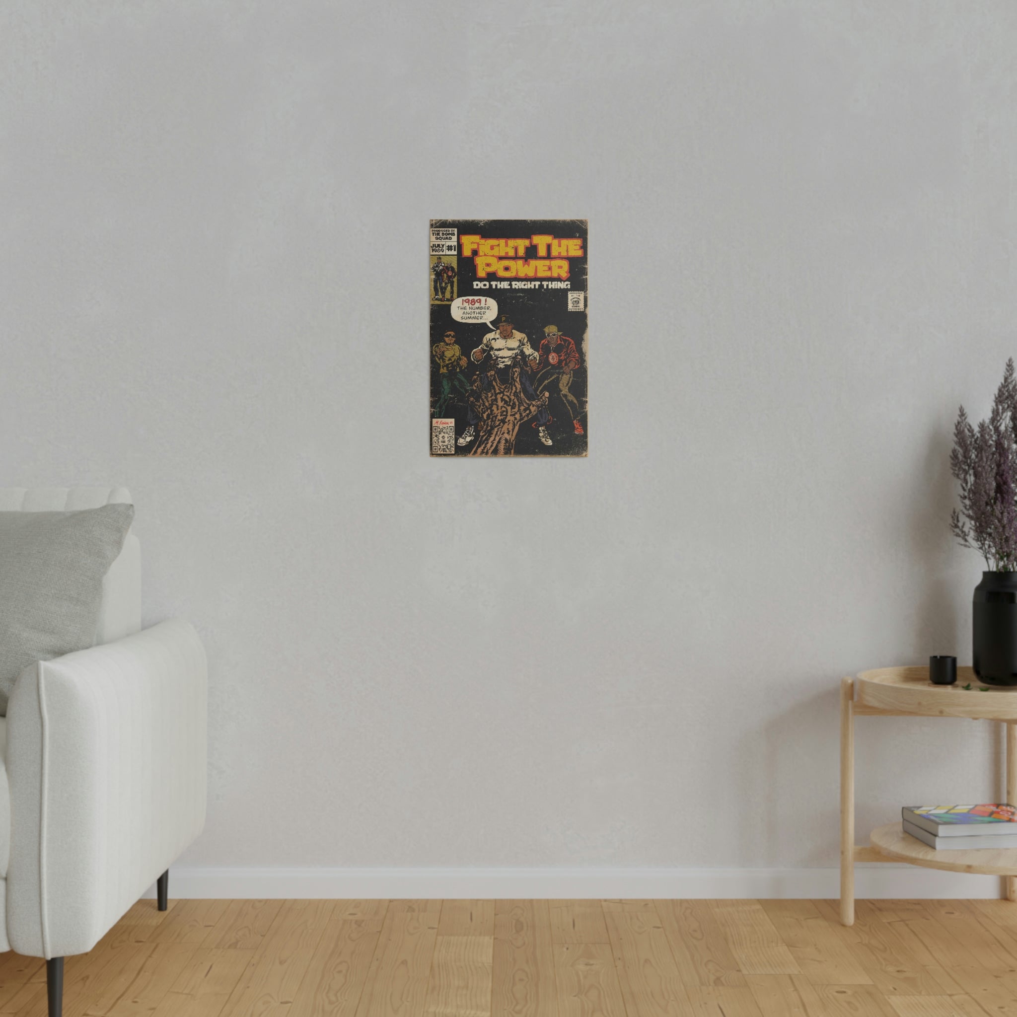 Fight The Power -  Matte Canvas, Stretched, 0.75"