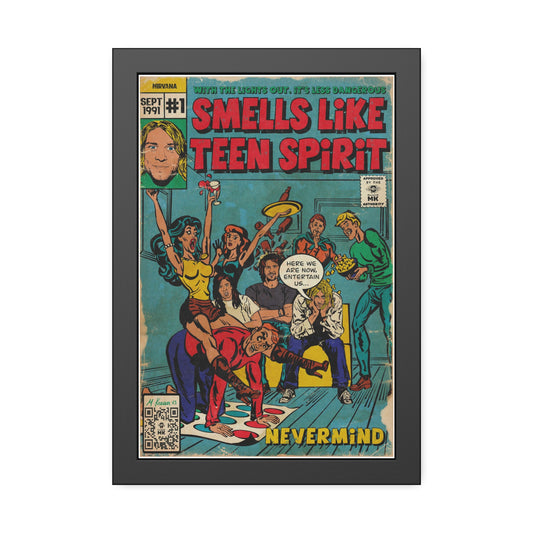 Nirvana - Smells Like Teen Spirit -  Framed Paper Posters
