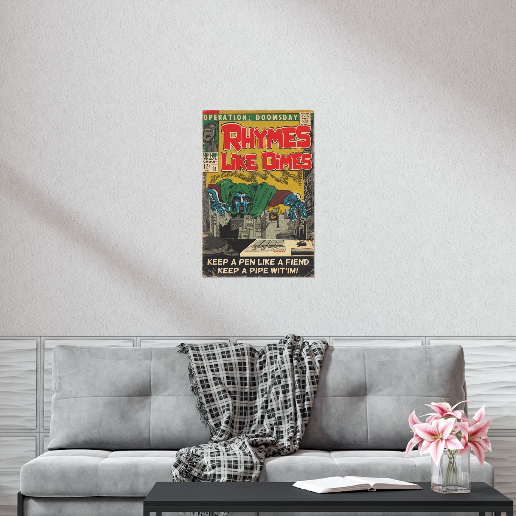 Rhymes Like Dimes - Vertical Matte Poster