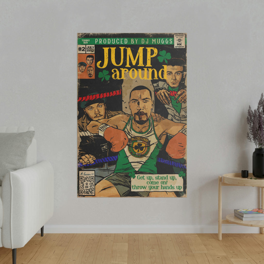 Jump Around -  Matte Canvas, Stretched, 0.75"
