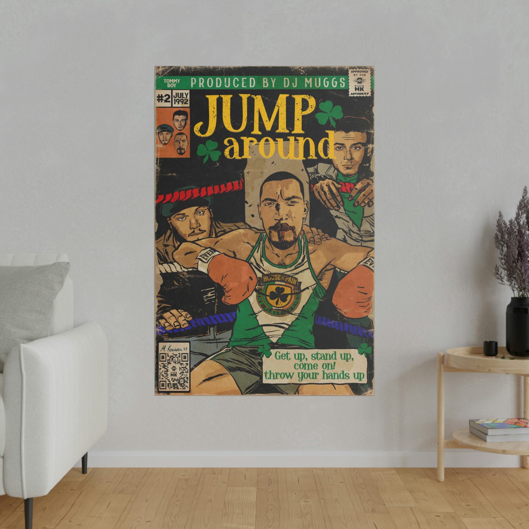 Jump Around -  Matte Canvas, Stretched, 0.75"