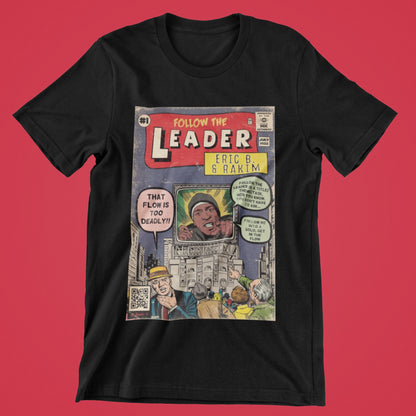 Eric B & Rakim - Follow The Leader - Hip Hop Comics - Unisex Jersey Short Sleeve Tee