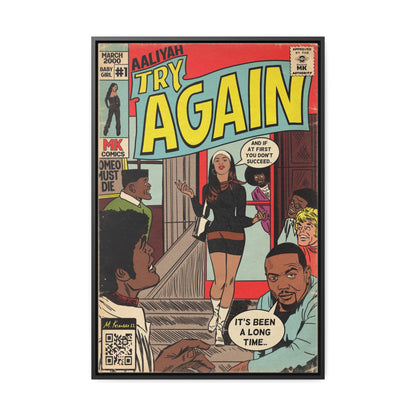 Aaliyah - Try Again - Gallery Canvas Wraps, Vertical Frame