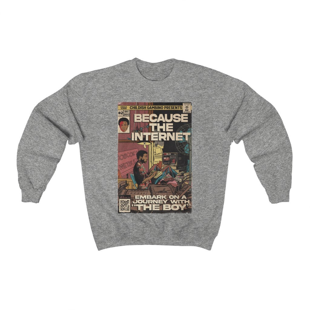 Childish Gambino- Because The Internet - Unisex Heavy Blend™ Crewneck Sweatshirt
