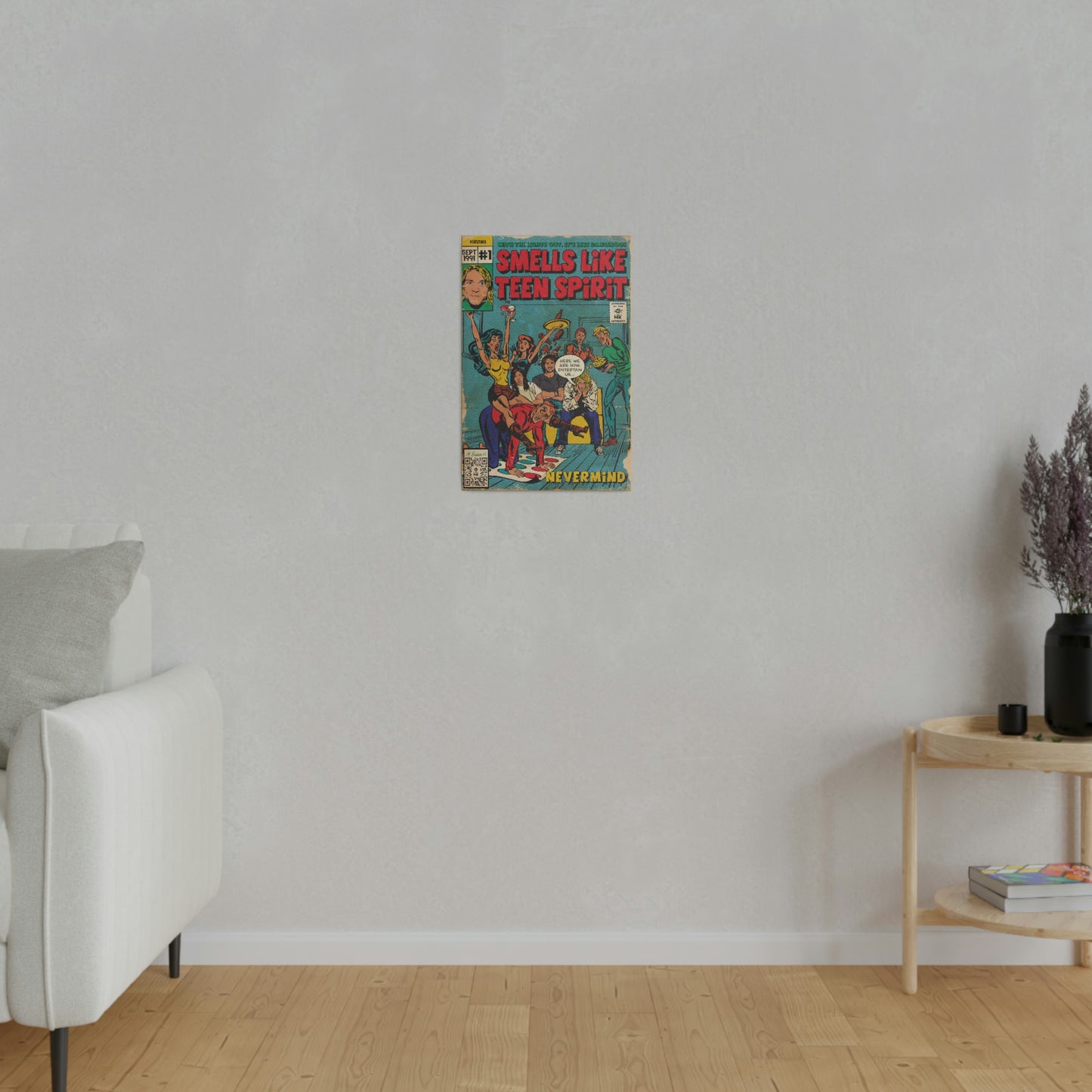Nirvana - Smells Like Teen Spirit -  Matte Canvas, Stretched, 0.75"