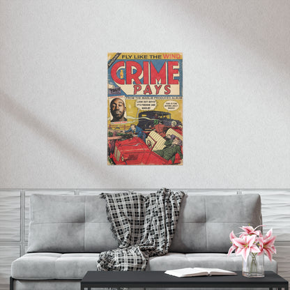 Freddie Gibbs - Crime Pays - Madlib - Vertical Matte Poster
