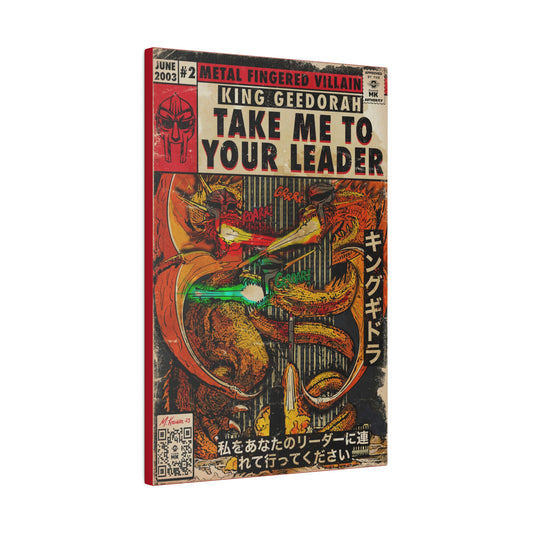 MF DOOM - King Geedorah- Take Me To Your Leader -  Matte Canvas, Stretched, 0.75"