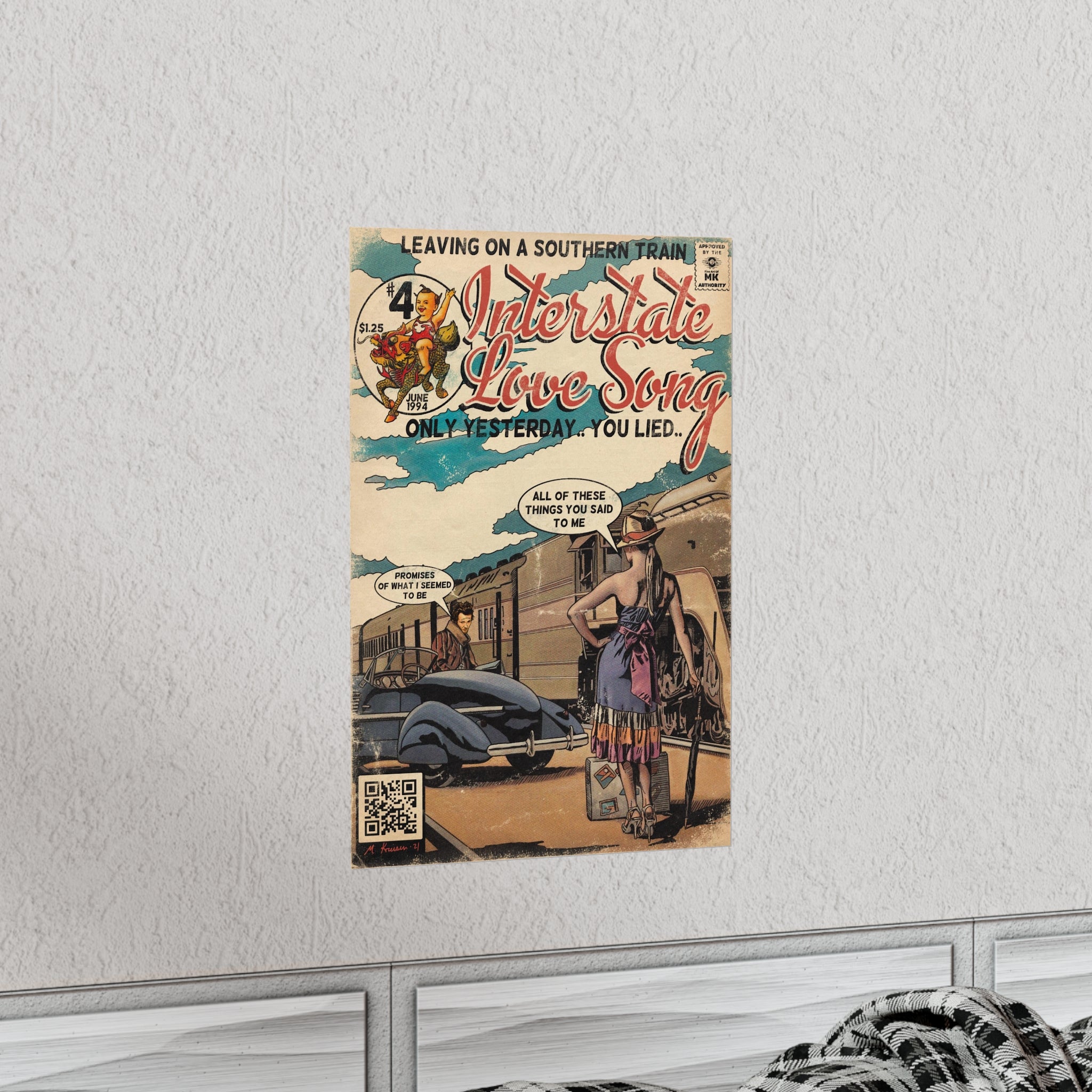 Interstate Love Song - Vertical Matte Poster