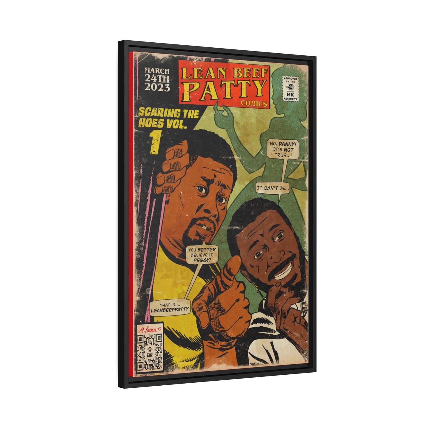 Danny Brown & JPEGMAFIA - Lean Beef Patty - Matte Canvas, Black Frame