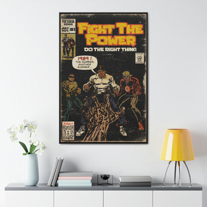 Public Enemy - Fight The Power -  Gallery Canvas Wraps, Vertical Frame