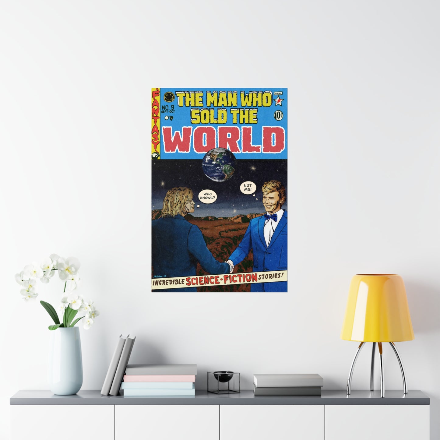 The Man Who Sold The World - Bowie & Cobain - Nirvana - Vertical Matte Posters