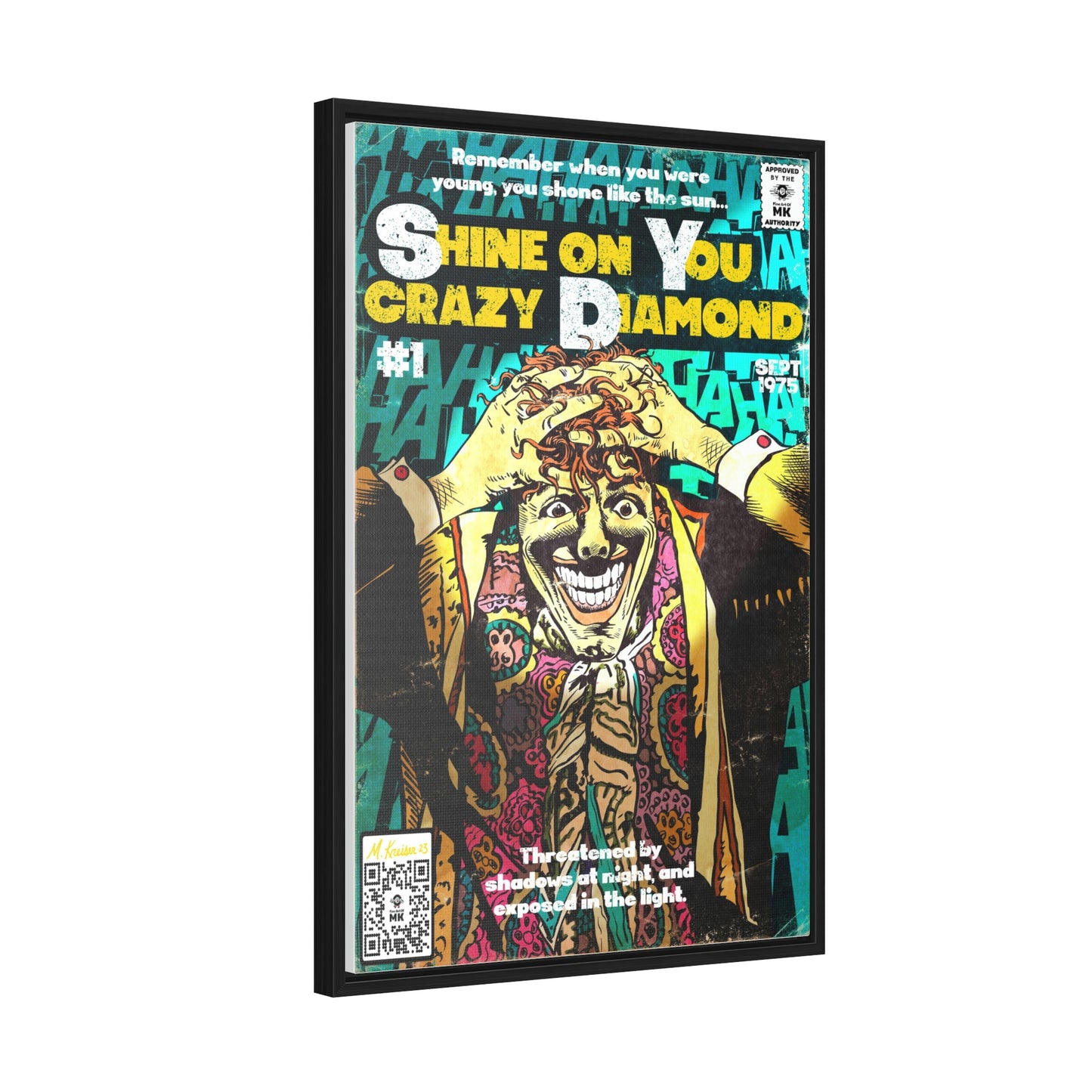 Pink Floyd - Shine on You crazy Diamond -  Gallery Canvas Wraps, Vertical Frame