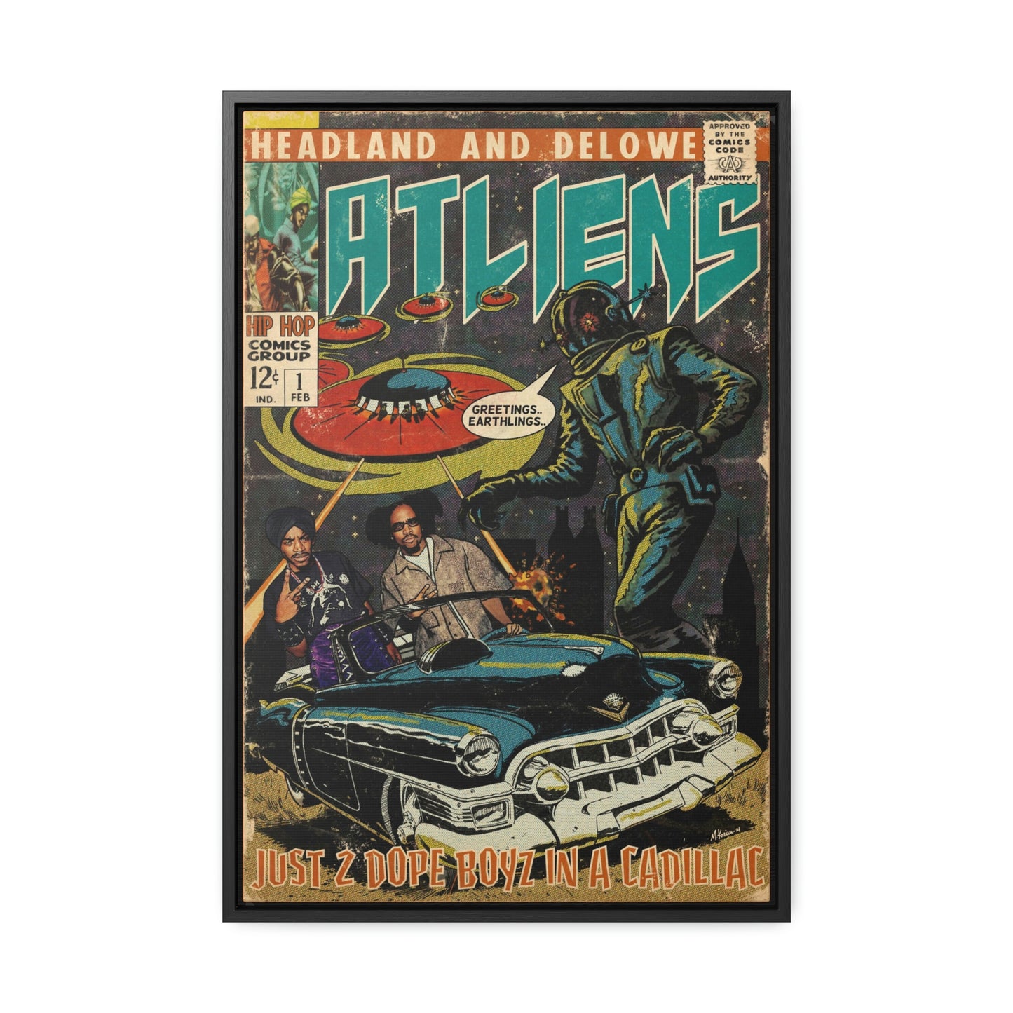 OutKast - 2 Dope Boyz - Atliens - Gallery Canvas Wraps, Vertical Frame