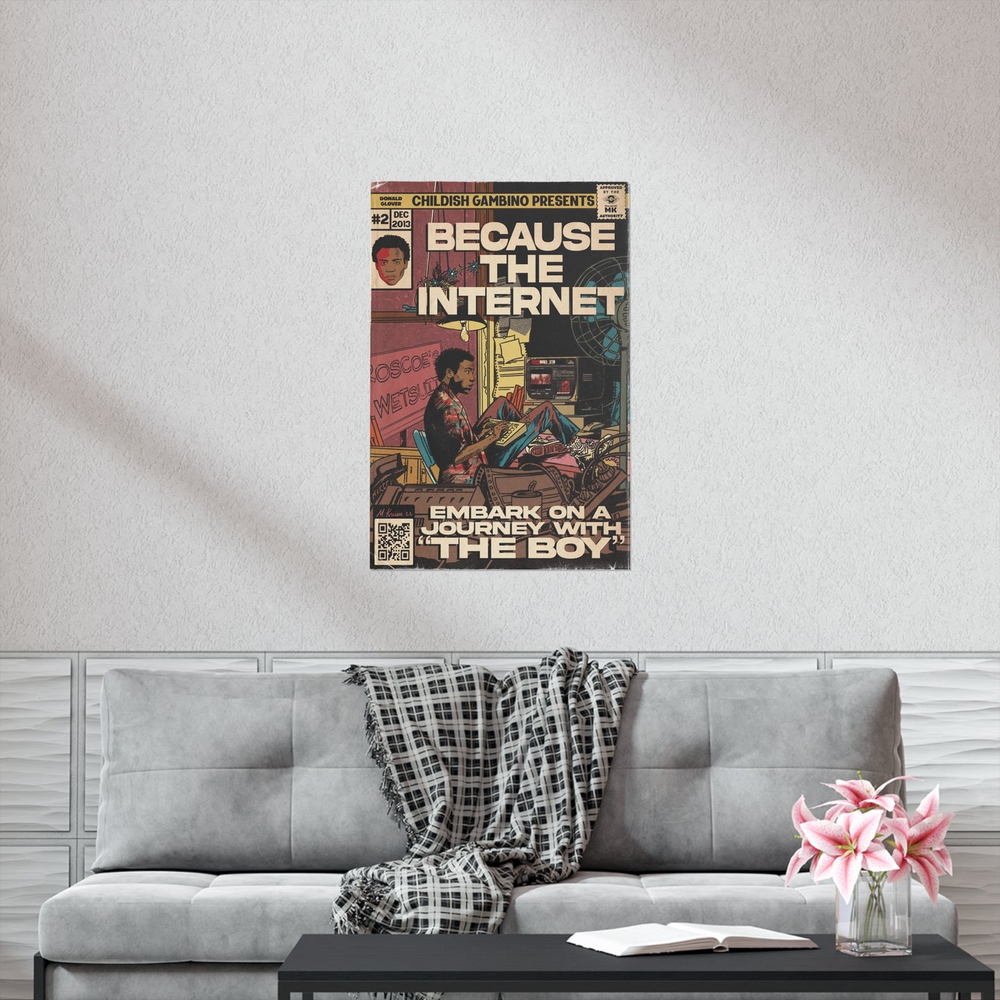 Childish Gambino- Because The Internet - Vertical Matte Poster