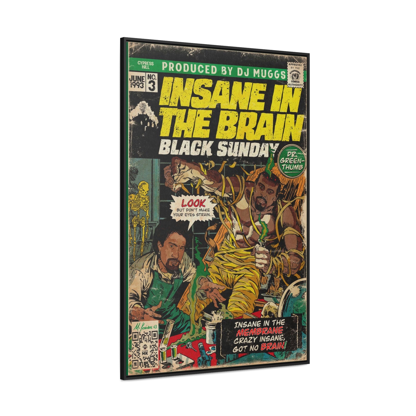 Cypress Hill - Insane In The Brain - Gallery Canvas Wraps, Vertical Frame