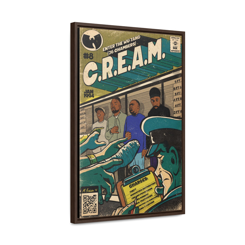 Cream Gallery Canvas Wraps, Vertical Frame