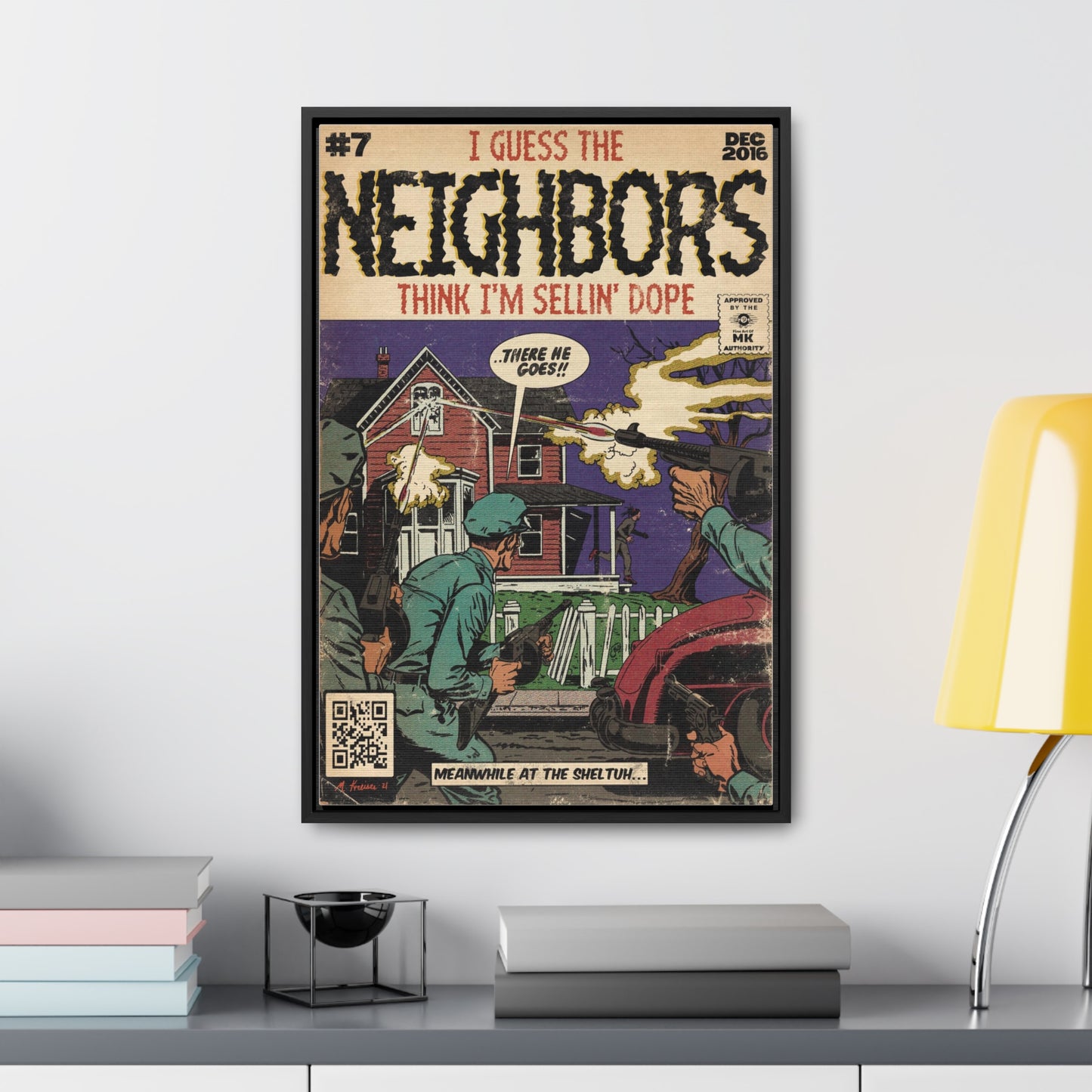 J.Cole - Neighbors - Gallery Canvas Wraps, Vertical Frame