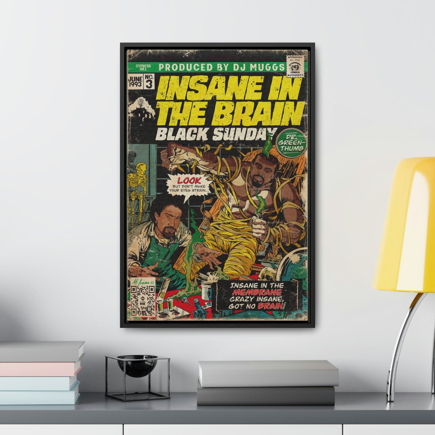 Cypress Hill - Insane In The Brain - Gallery Canvas Wraps, Vertical Frame