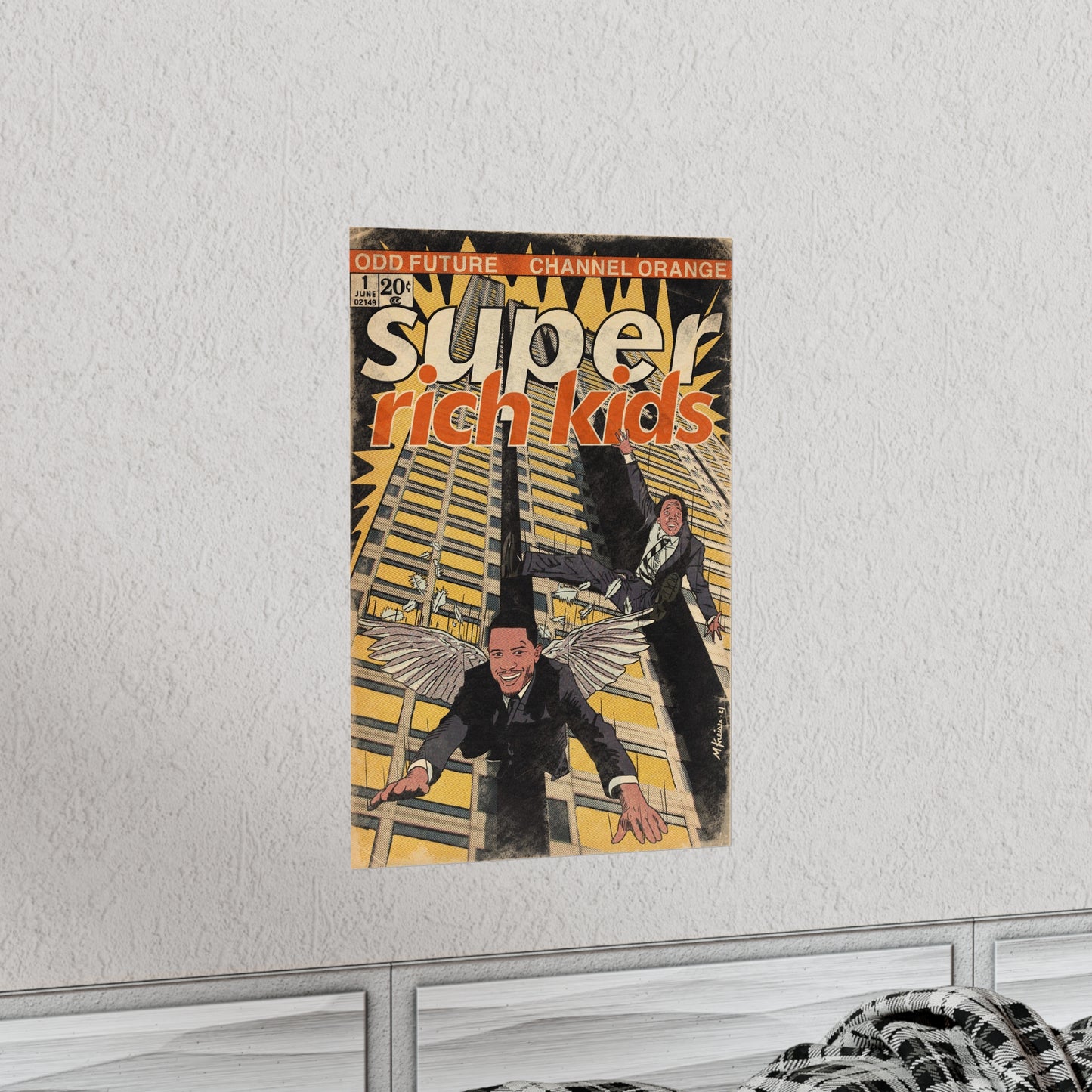 Frank Ocean & Earl Sweatshirt- Super Rich Kids - Vertical Matte Poster