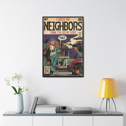 J.Cole - Neighbors - Gallery Canvas Wraps, Vertical Frame